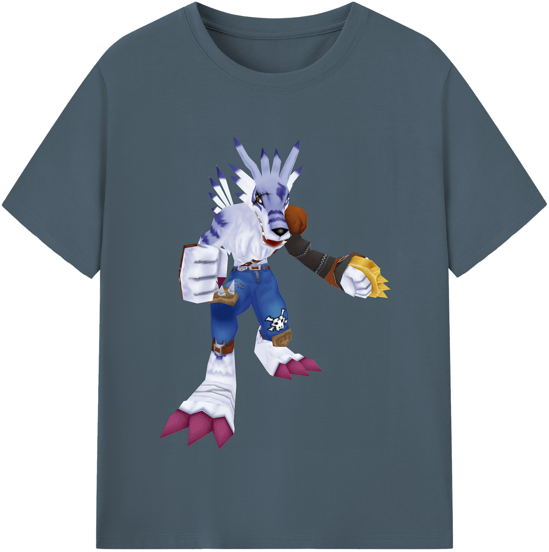 （画像用） Digimon デジタルモンスター/デジモン 綿100％半袖Tシャツ（フロントプリント）